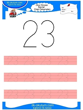 Çocuklar İçin Çizgi Çalışma Sayfaları 